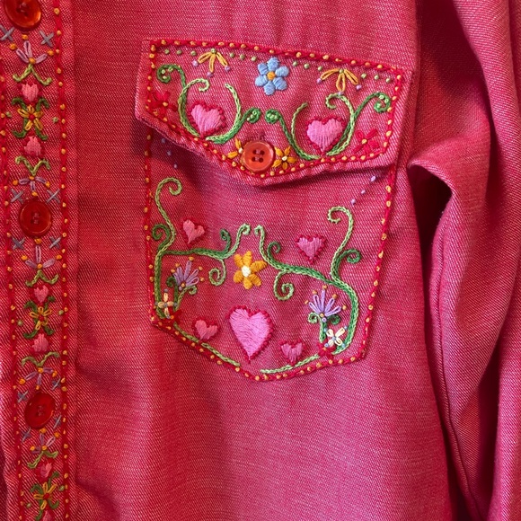 Embroidered western-style button down - Picture 4 of 7